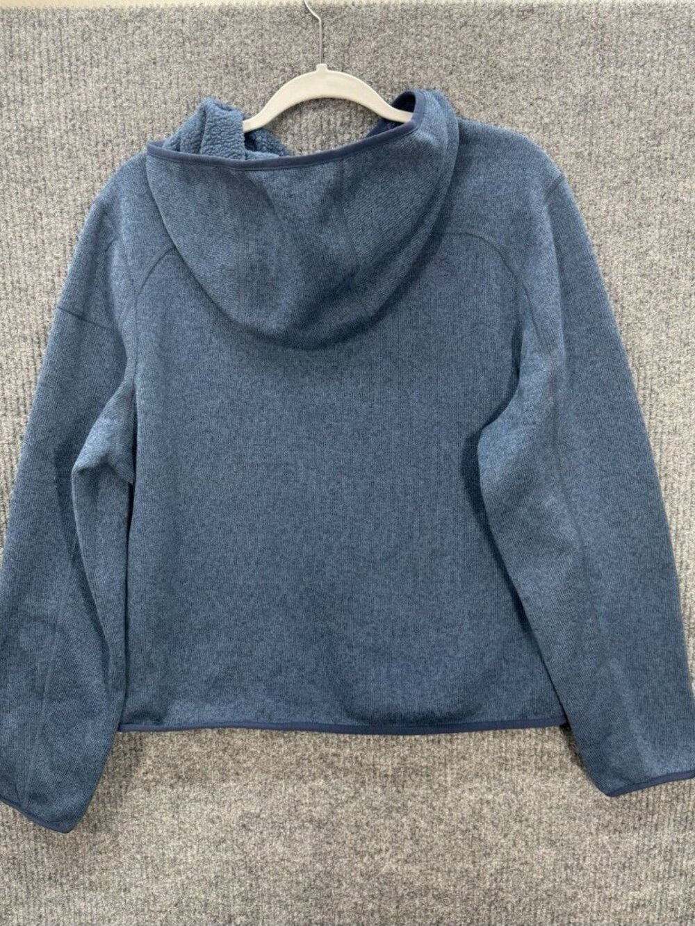 Stio Sweetwater Fleece Hoodie Pullover Womens XL Heather Blue Zip Pocket Casual - Picture 5 of 10